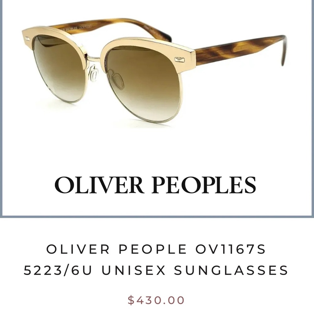 OLIVER PEOPLE OV1167S 5223/6U UNISEX SUNGLASSES